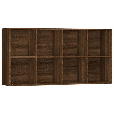 vidaXL Book Cabinet/Sideboard Brown Oak 66x30x130 cm Engineered Wood