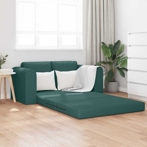 vidaXL Sofa Bed Dark green 148 x 71 x 83 cm Fabric