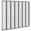 vidaXL Shower Screen Folding Other Manual Black 168 x 140 cm Aluminium