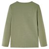 Kids' T-shirt with Long Sleeves Khaki 116