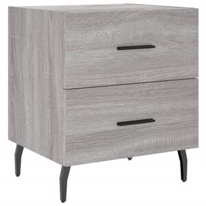 vidaXL Bedside Cabinet Grey Sonoma 40x35x47.5 cm Engineered Wood