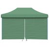 vidaXL Foldable Party Tent Pop-Up with 4 Sidewalls Green