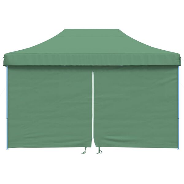 vidaXL Foldable Party Tent Pop-Up with 4 Sidewalls Green