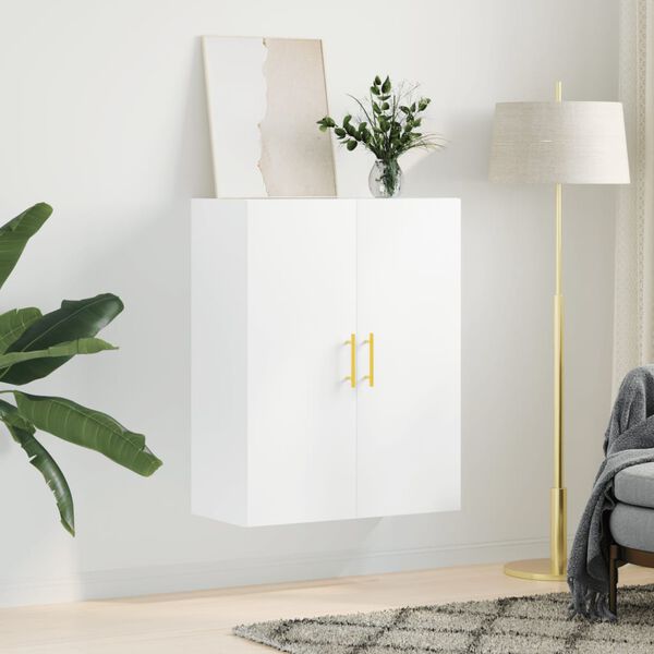 vidaXL Wall Mounted Cabinet White 69.5x34x90 cm