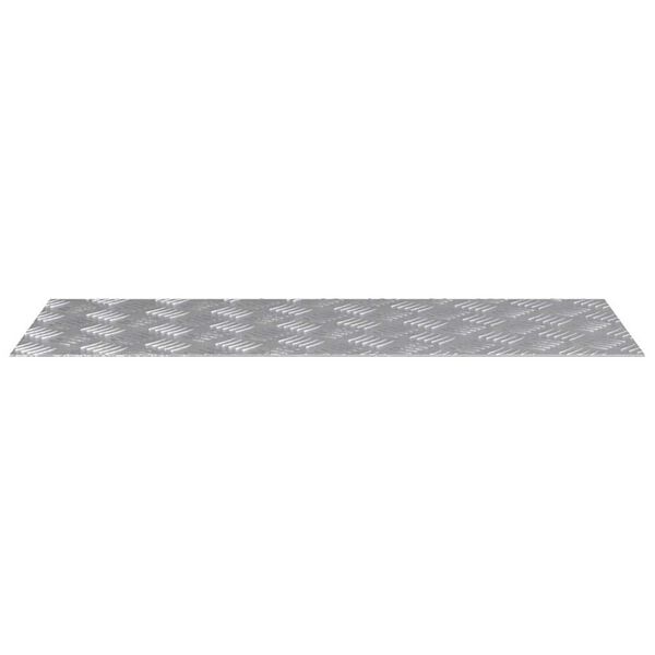 vidaXL Stair Tread Rectangular 4 pcs Silver 80 x 30 cm Aluminium