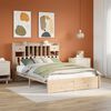 vidaXL Bookcase Bed without Mattress 150x200cm King Size Solid Wood Pine