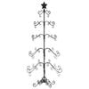 vidaXL Metal Christmas Tree for Decoration Black 150 cm