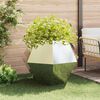 vidaXL Planter 2 pcs Silver 100 x 100 x 80 cm Stainless Steel
