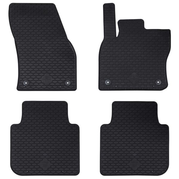 vidaXL Car Mat 4 pcs Black suitable for &Scaron;koda KODIAQ 2017-2023 Rubber