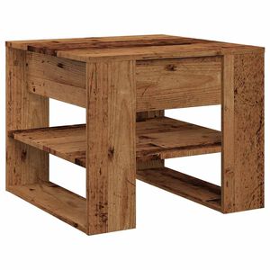 vidaXL Coffee Table Old Wood 55.5x55x45 cm Engineered Wood