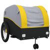 vidaXL Bike Trailer Black and Yellow 45 kg Iron