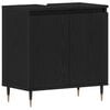 vidaXL Bathroom Sink Cabinet Black Oak 58 x 33 x 60 cm Engineered Wood