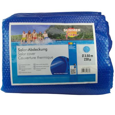 Summer Fun Summer Pool Solar Cover Round 350 cm PE Blue