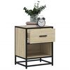 vidaXL Bedside Cabinet Sonoma Oak 40x31x50 cm Engineered Wood
