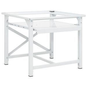 vidaXL Washing machine pedestals White Steel