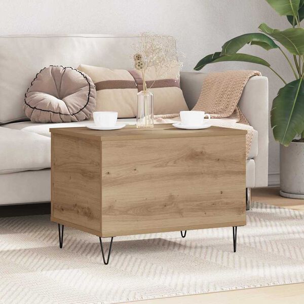 vidaXL Coffee Table Artisan Oak 60 x 44.5 x 45 cm Engineered Wood