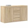 vidaXL Sideboard Sonoma Oak 120 x 36 x 69 cm Engineered Wood