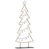vidaXL Metal Christmas Tree with Stand Black 150 cm Steel