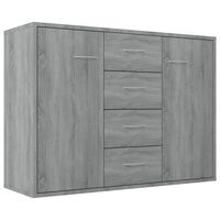 vidaXL Sideboard Grey Sonoma 88x30x65 cm Engineered Wood