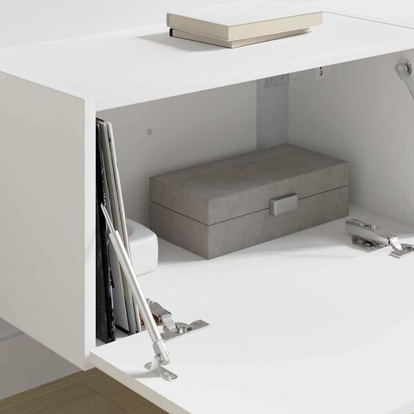 vidaXL TV Wall Cabinet 2 pcs White 60 x 31 x 29.5 cm Engineered Wood