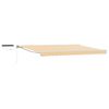 vidaXL Electric Retractable Awning Yellow and White 4 x 3.5 m