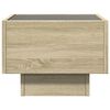 vidaXL Side Table with LED Sonoma Oak 40x40x30 cm Engineered Wood