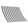 vidaXL Awning Anthracite and White 200 x 150 cm