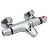 vidaXL Thermostatic Bathtub Shower Mixer Faucet Chrome