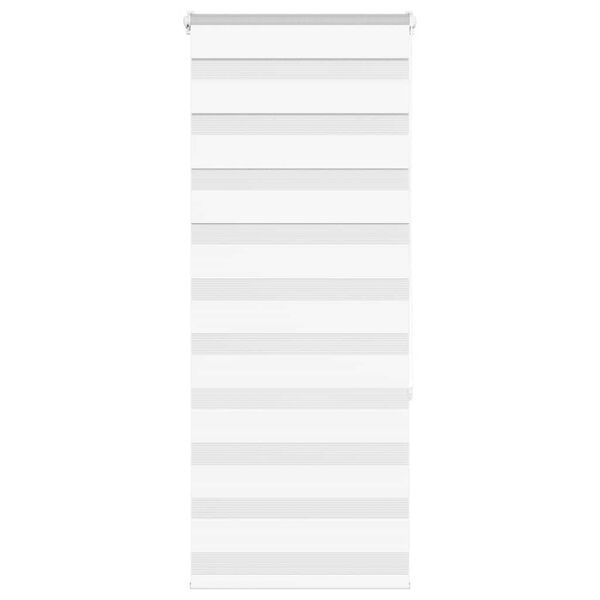 vidaXL Zebra Blind White 60x150 cm Fabric Width 55.9 cm Polyester