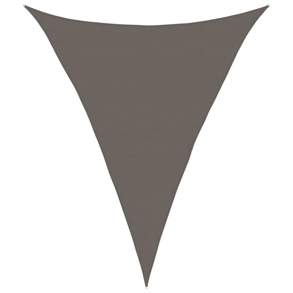 vidaXL Sunshade Sail 160 g/m&sup2; Anthracite 5x7x7 m HDPE