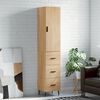 vidaXL Highboard Sonoma Oak 34.5x34x180 cm Engineered Wood