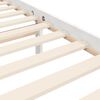 vidaXL Bed Frame without Mattress White Small Double Solid Wood