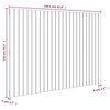 vidaXL Wall Headboard Honey Brown 159.5x3x110 cm Solid Wood Pine