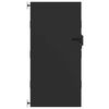 vidaXL Garden Gate Black 105 x 200 cm Powder-coated steel
