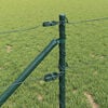 vidaXL Fence Post Green 50 x 0.8 m (50 mm mesh) Steel and PVC