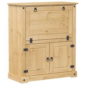 vidaXL Wine Cabinet Corona 97x45x114 cm Solid Wood Pine