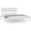 vidaXL Bed Frame without Mattress White 180x200 cm Solid Wood
