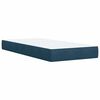 vidaXL Box Spring Bed with Mattress Dark Blue 90x190 cm Velvet