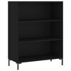 vidaXL Highboard Black 69.5x34x180 cm Engineered Wood