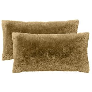 vidaXL Cushion with Pillow HEERLEN 2 pcs Light Grey PV Fleece