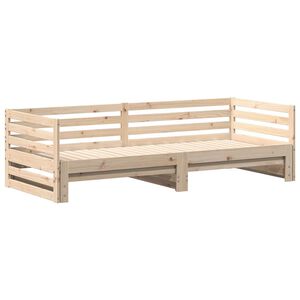 vidaXL Day bed with Trundle without Mattress 80x200 cm
