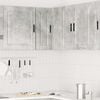 vidaXL Kitchen Wall Corner Cabinet "Porto" Concrete Grey Engineered Wood