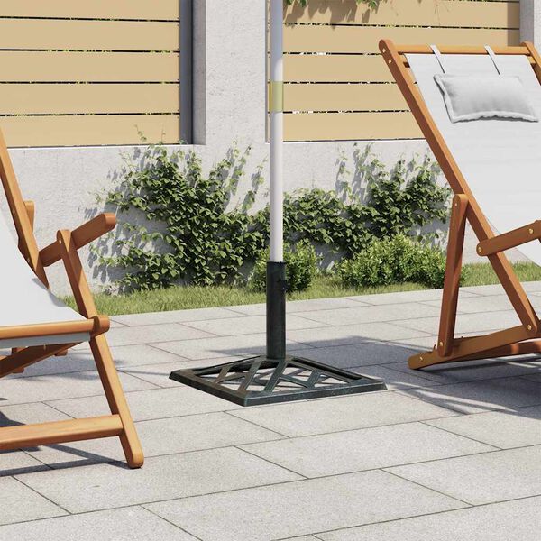 vidaXL Umbrella Base Green 44x44x31 cm Cast Iron