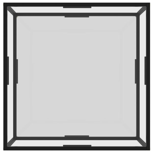 vidaXL Coffee Table Transparent 80x80x35 cm Tempered Glass