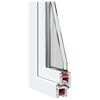 vidaXL Basement Window RISOR 60x90 cm Tilt&Turn DIN Right White