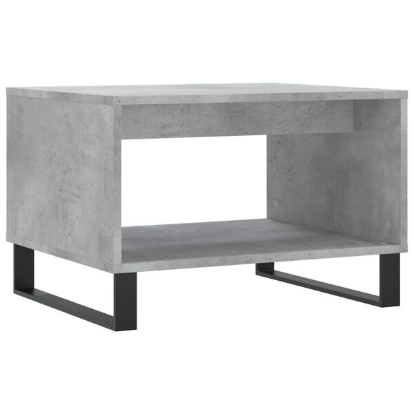 vidaXL Coffee Table Concrete Grey 60x50x40 cm Engineered Wood
