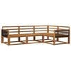 vidaXL Outdoor Sofa Set 4 pcs Natural Solid Acacia Wood