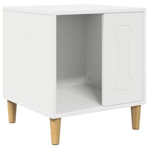 vidaXL Dog House White 44 x 42 x 49 cm Engineered Wood