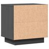 vidaXL Bedside Cabinet Grey 40x30x40 cm Solid Wood Pine