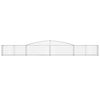 vidaXL Arched Gabion Baskets 20 pcs 400x30x40/60 cm Galvanised Iron